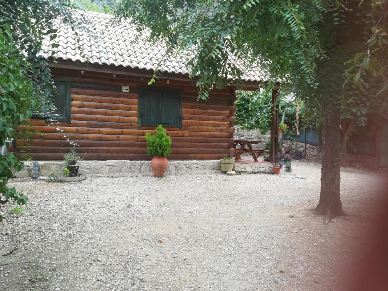 Cabana De Madera La Encina 布伦切尔 外观 照片